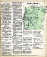 Pawtucket, Rhode Island State Atlas 1870